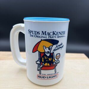 VTG 1986 Bud Light Spuds MacKenzie The Original Party Animal Cup Lid 20oz Super